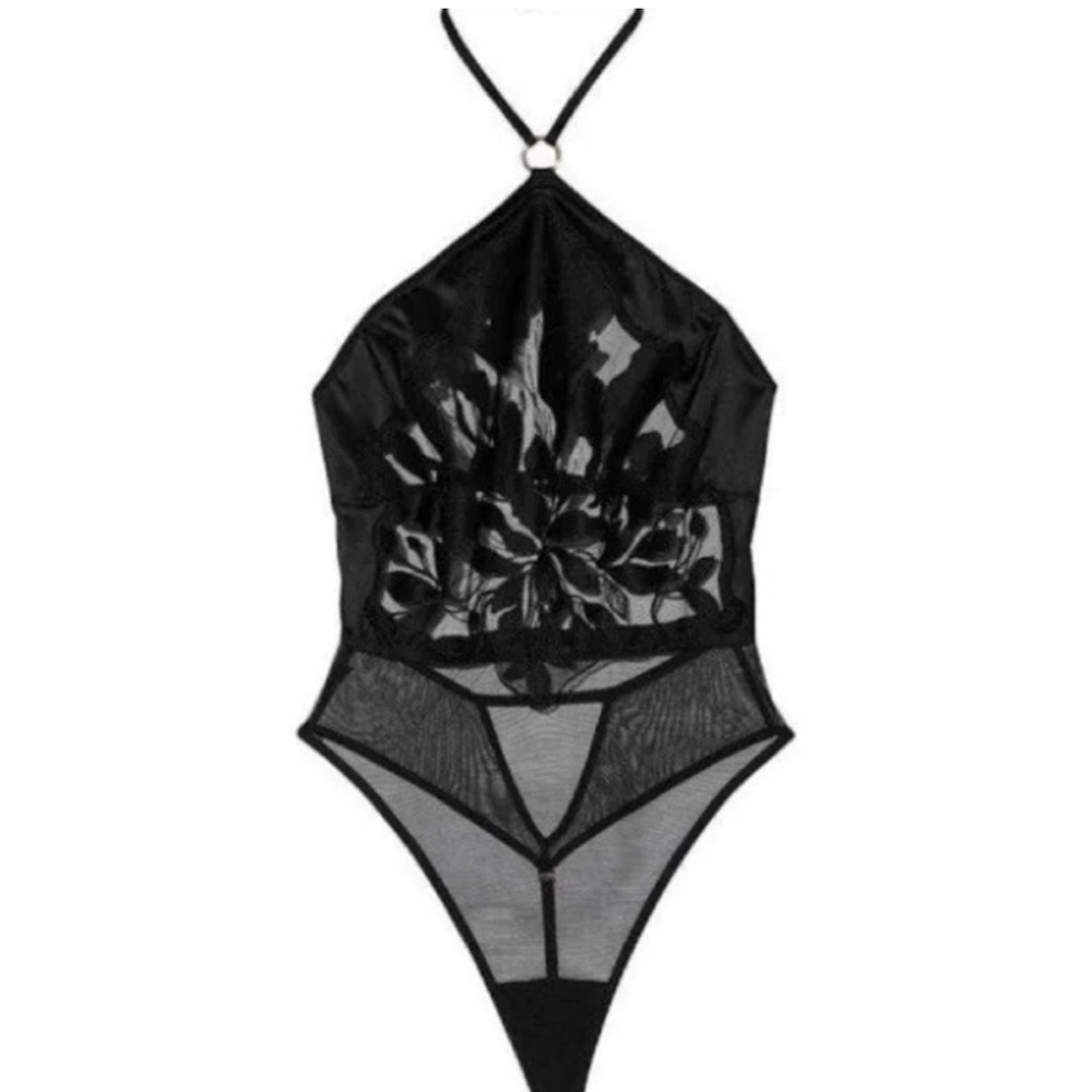 Victoria's Secret Black High Neck Cutout Teddy Lingerie - NWT - Picture 3 of 7